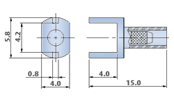 Straight , Crimp Type Cable Adaptors