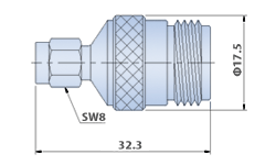 SMA Plug to N Jack