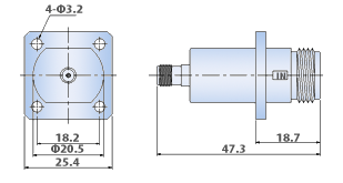 Rf arrestor : SMA Jack to N Type Jack