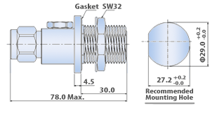 RF Arrestor : N Type Jack to 7/16