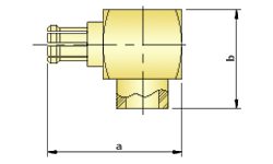MMEX RF Coaxial Semi-rigid Cables, Right Angle Plug