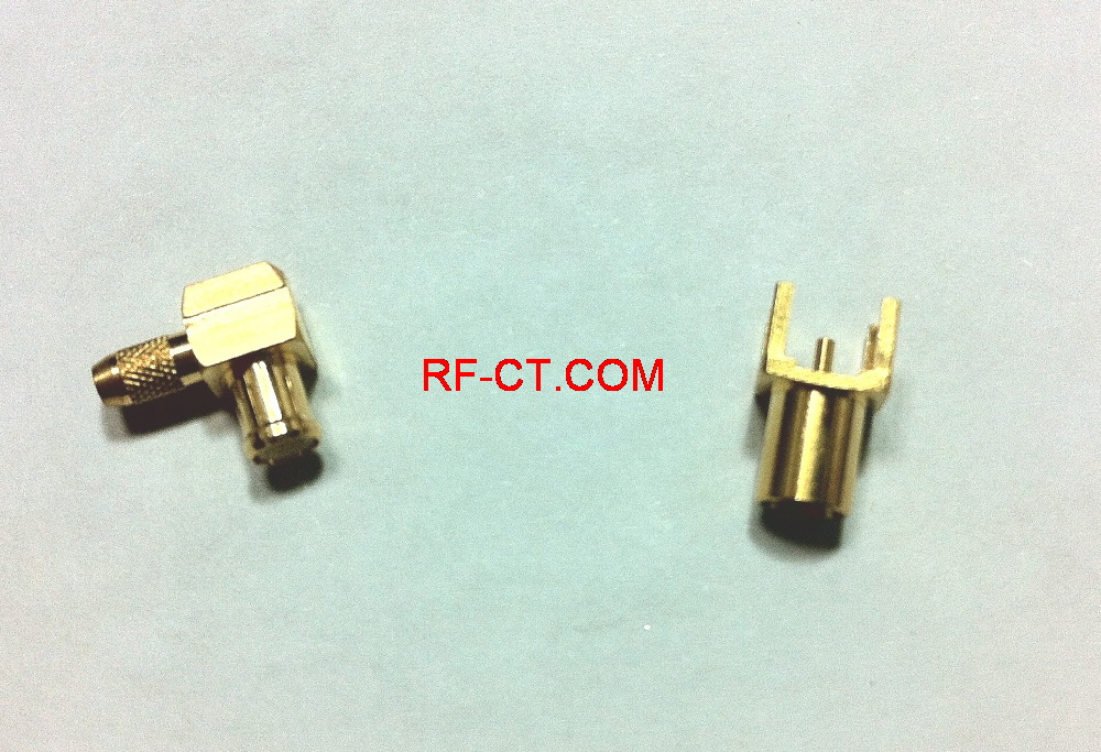 mcx connectors rf coaxial type - plug, right angle, STR jack