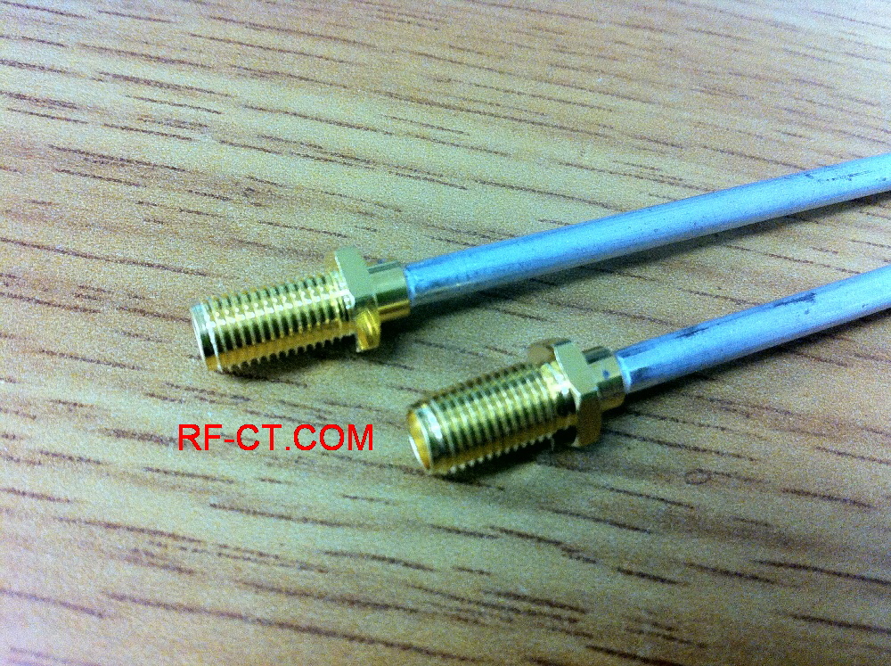 SMA Connectors RF Coaxial - bulk head jack for semi rigid cable