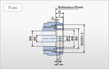 7/16 DIN Connectors RF Coaxial - Plug Interface